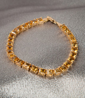 Citrine Tennis Bracelet