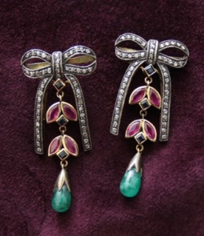 Drop Bow Earrings