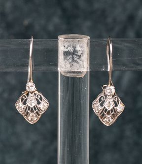 Filigree Diamond Earrings