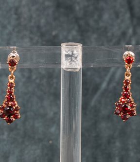 Gold-Filled Garnet Earrings