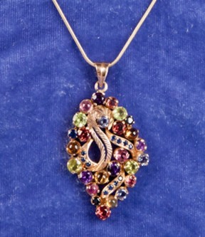 Eight Different Gemstones Pendant