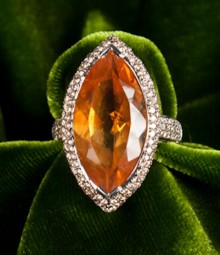 Christophe Danhier Citrine Ring