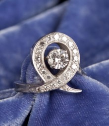 Diamond Loop Ring