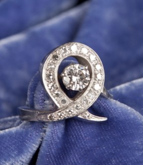 Diamond Loop Ring