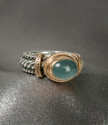 Aquamarine Eternity Ring